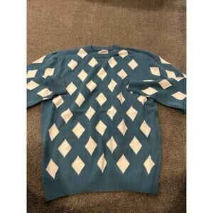 Bogey Boys Rhombus Sweater Blue‎ Men's Size 2XL